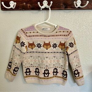 Toddler Girls H&M Winter Knit Sweater Size 2T